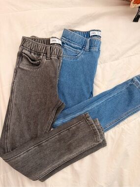Zara Kids Stretch Jeans Pair - Blue & Gray